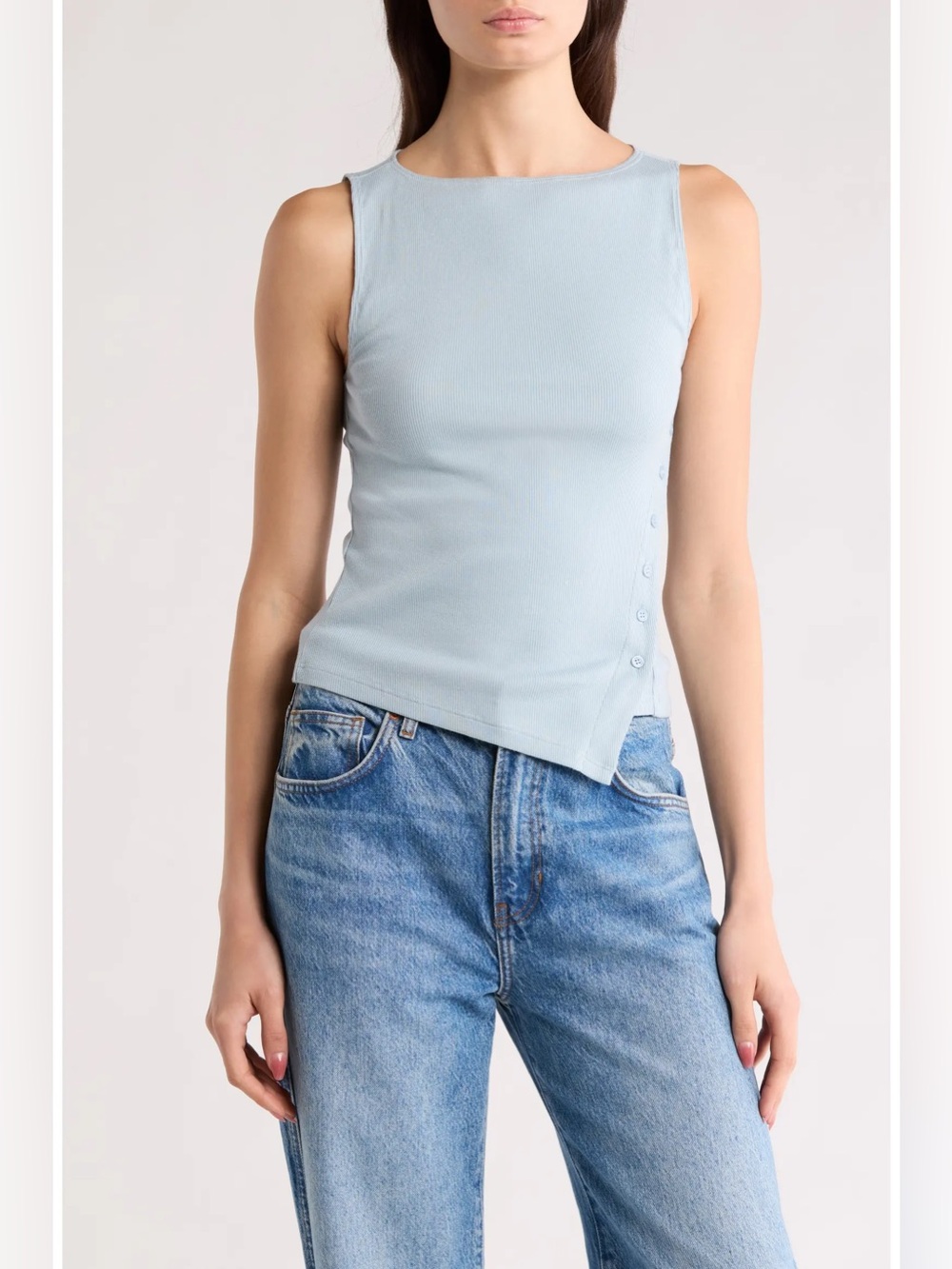 Reformation Hudson Knit Tank Mineral